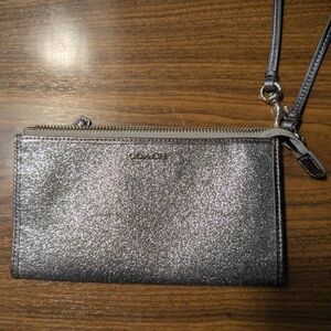 Coach Silver Wristlet